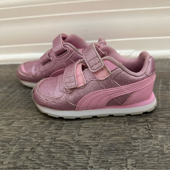 PUMA Vista Glitz Toddler Velcro Sneakers Size 9 - Picture 4 of 9